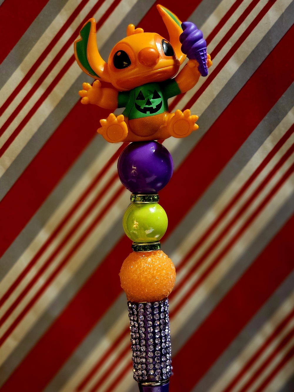 Disney Stitch Halloween Themed Beaded Pen